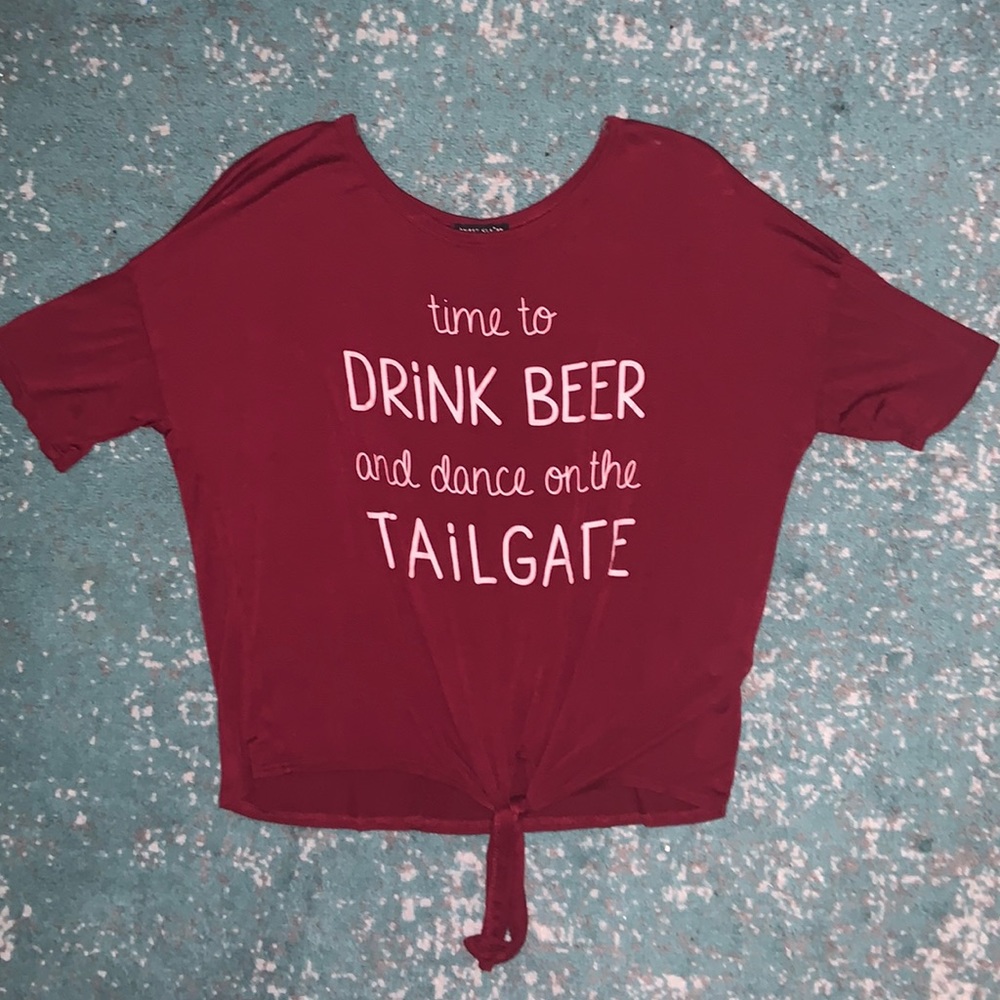 Drink Beer Cute Tied Top
